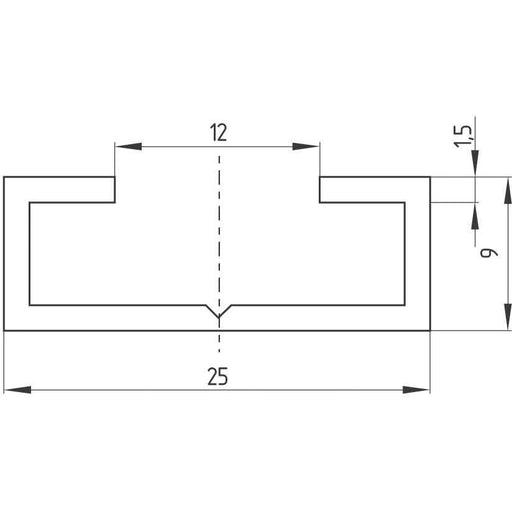 Schmersal - Taktiler Sensor Sicherheitsschaltleiste SE-AL10-2500