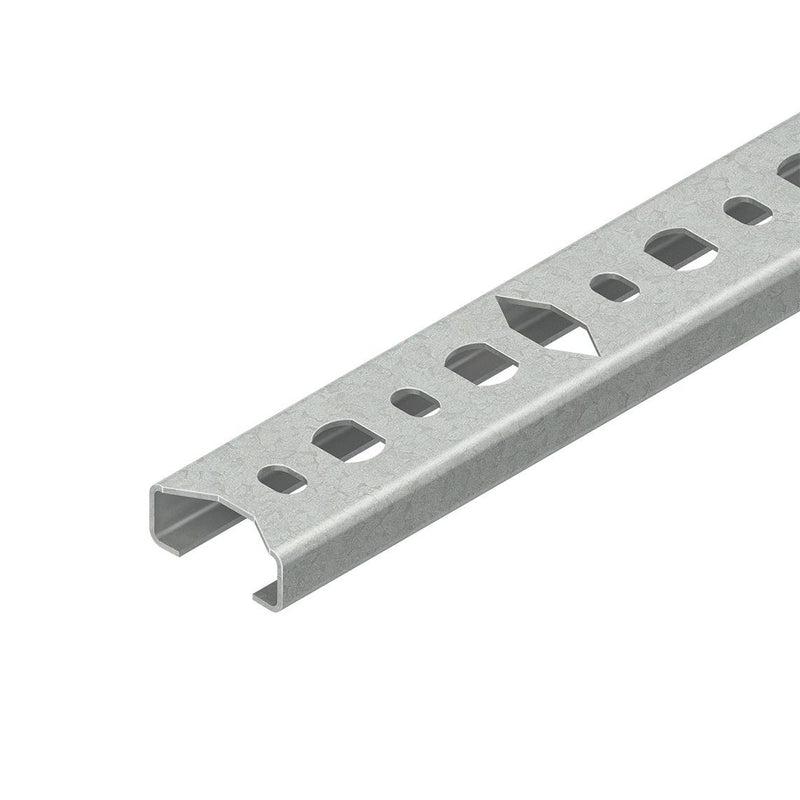 Niedax - Stiel/Profilschiene Reihenschiene 2910/2 SQA − 2 Meter