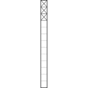 Siedle&Söhne - Kommunikations-Säule Kommunikations-Stele KSF 613-3 SM 1,3m sil/met 3Mod