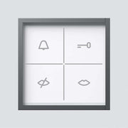 Siedle&Söhne - Funktionsmodul für Türkommunikation Zustandsanzeige-Modul ZAM 600-01 DG dunkelgrau-Glimmer