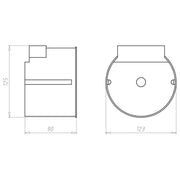 Kaiser - Leuchteneinbaugehäuse ThermoX 9300-03 Gehäuse