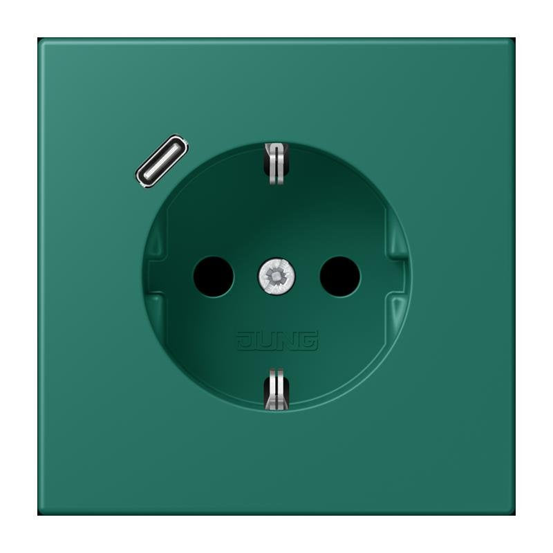 Jung - Steckdose SCHUKO Steckdose LC 1520-18C 216 vert anglais (32040)