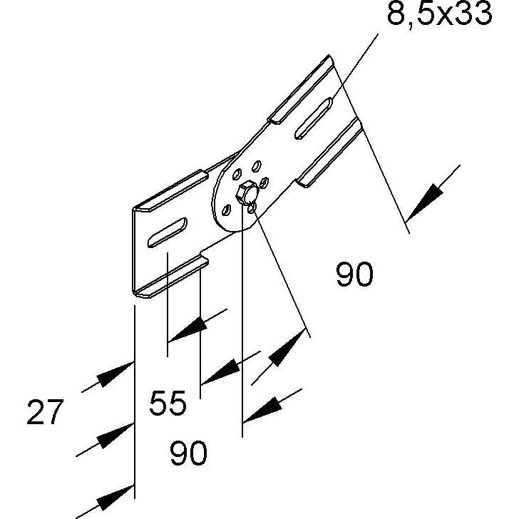 Niedax - Verbinder für Kabeltragsystem Gelenkverbinder KGV 60 E5 V4A