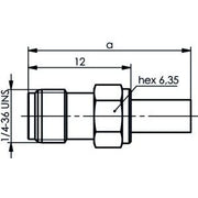 Telegärtner - Koax-Steckverbinder SMA-Kabelbuchse cr AU 100024691 K 02252 D − 5 Stück