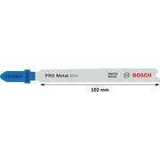 Bosch - Stichsägeblatt PRO Metal thin T121GFC 2608655104VE(5) Stichsägeblatt 92 mm