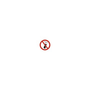 HellermannTyton - Warn-/Hinweisschild Etikett PS5-I-150-WH (10) Mobilfunk verboten − 10 Stück