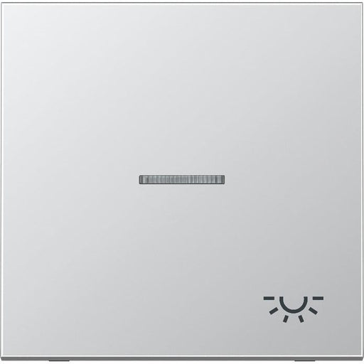 Jung - Abdeckung/Bedienelement für Installationsschalterprogramme Wippe Symbol LICHT alu AL 2990 KO5 L für Taster