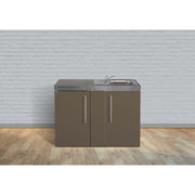 Stengel - Mini-Küche Miniküche Premiumline MPMM120IKFliBre Mokka metallic
