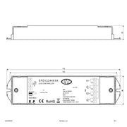 EVN Lichttechnik - Steuergerät für Leuchten LED-Funk-Steuerung EFD12244X5A 868MHz 240-720W