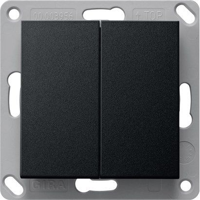 Gira - Bussystem-Tastwippe RF Wandsender 2f KNX 5178005 Schwarz m