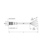 Turck - Konfektioniertes Sensor-Aktor-Kabel Aktuator- u. Sensorleitung RK 4.5T-2
