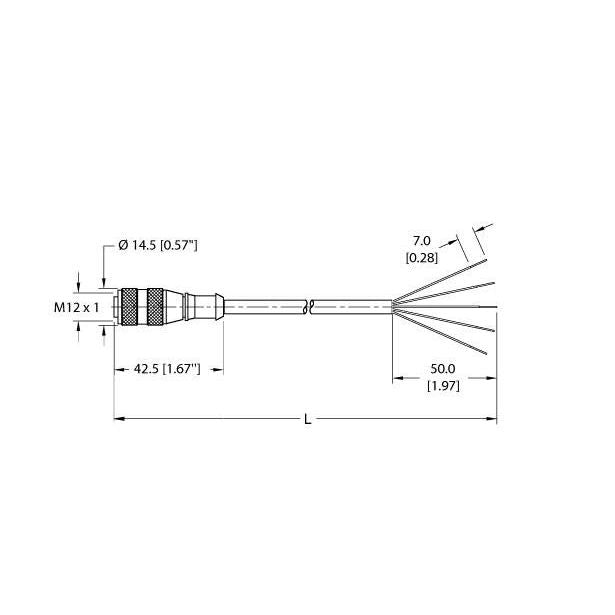 Turck - Konfektioniertes Sensor-Aktor-Kabel Aktuator- u. Sensorleitung RK 4.5T-2