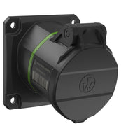 Walther Werke - CEE-Anbausteckdose (IEC 60309) CEE NEO Anbaudose schräg FW510510CC 16A 5P 10h IP54 − 10 Stück