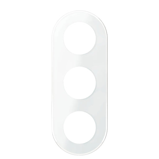 Elso - Abdeckrahmen Glasrahmen WDE011408 weiß,3-fach