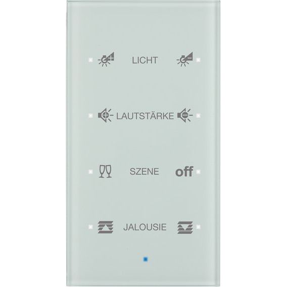 Berker - Bussystem-Tastsensor Glas-Sensor 4fach 75144930 polarweiß