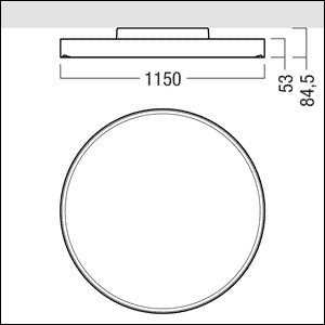 Zumtobel Group - Pendelleuchte LED - Rundleuchte ONDA2 P  #42185015 4000K