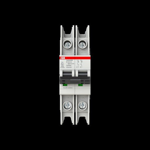 ABB Stotz S&J - Leitungsschutzschalter Sicherungsautomat SU202MR-K0.3 10kA, 0.3A, 2P, RTT