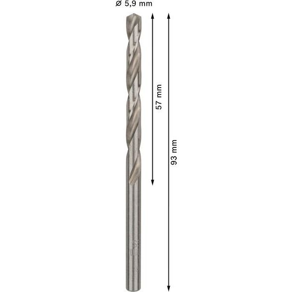 Bosch - Bohrer PRO Metal HSS-G 2608585496 Spiralbohrer 5,9 x