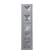 Jung - Abdeckrahmen Glasrahmen 5fach AV 585 GLM KG kristallgrau