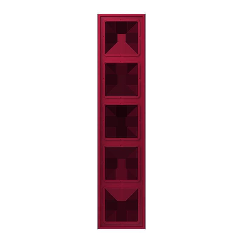 Jung - Abdeckrahmen Rahmen 5-fach LC 985 229 rouge carmin