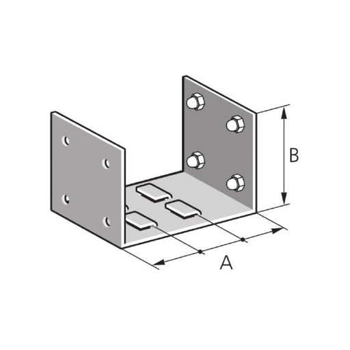 Pflitsch - Trennwandhalterung für Installationskanal Halter HTW2 100/100 S für Trennwände