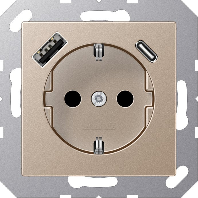 Jung - Steckdose SCHUKO Steckdose A 1520-15 CA CH mit USB Typ AC