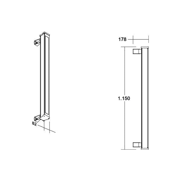 Brumberg Leuchten - Decken-/Wandleuchte LED-Wallwasher 60863647 2700K