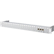 Metz Connect - Patchpanel Kupfer 24-Port Panel E-DAT Modul TN E-DATmod MP24 1HE lgr bestückt − 1 Stück