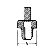 HellermannTyton - Befestigungssockel und -element für Kabelbinder Befestigungssockel LKCRF1 PA66 NA 500 24x12mm − 500 Stück