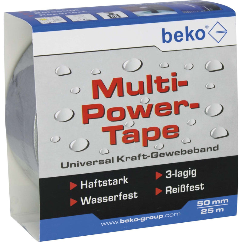Beko - Klebeband Multi-Power-Tape 262205251 50mm x 25m silber