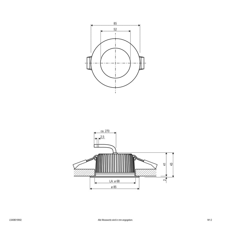 EVN Lichttechnik - Downlight/Strahler/Flutlicht LED-Spot 24V IP54 L5408019902 RGB+W ws