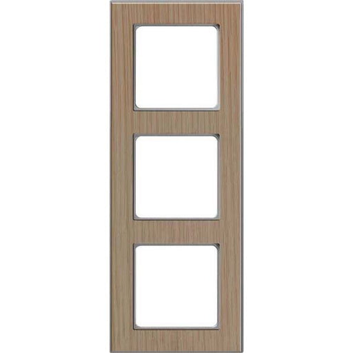 Peha - Abdeckrahmen Rahmen 3-fach D 20.673.201.702 Holz eiche-alu