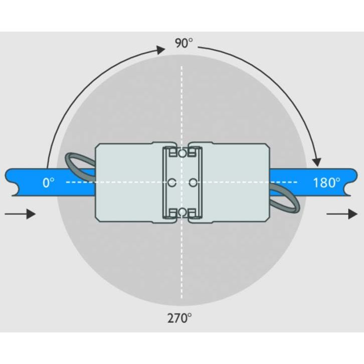 Metz Connect - Modularer Steckverbinder Kabelverbinder TN-130863-04-E-90 180° Class EA