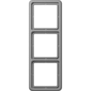 Jung - Abdeckrahmen Rahmen 3-fach gr CD 583 GR waage/senkrecht