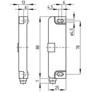 Schmersal - Positionsschalter mit getrenntem Betätiger Sicherheits-Sensor BNS 36-11z-ST-L