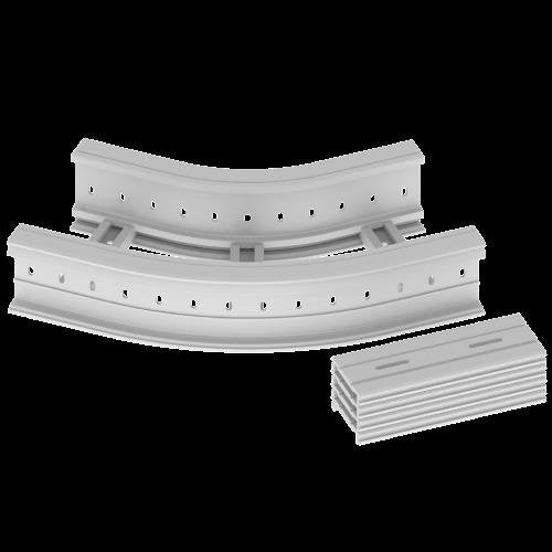 Unex - Bogen für Kabelleiter Flachbogen 45 Grad 67336-44 135x300 R300