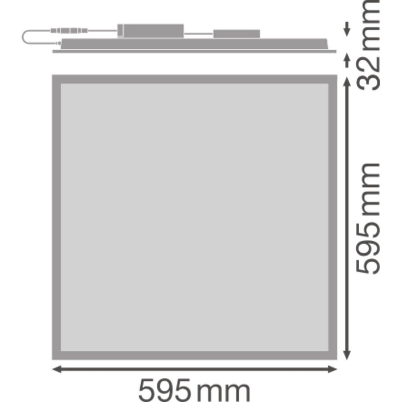 Ledvance - Decken-/Wandleuchte LED-Panel M600 PLCMFT600P36WCCTDALI 930/940 DALI CPS
