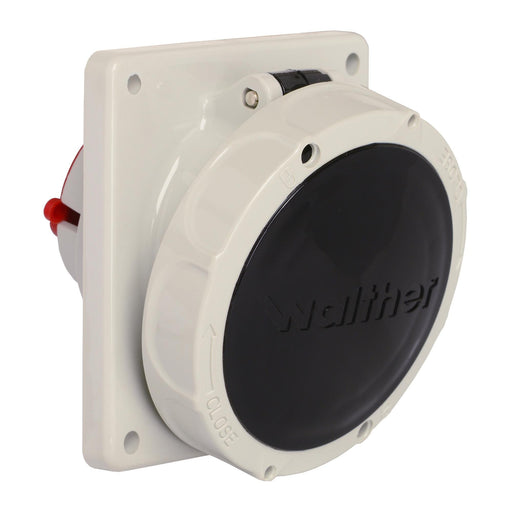 Walther Werke - CEE-Anbausteckdose (IEC 60309) Anbaudose schräg 32A 539407 4P 500V 7h IP67