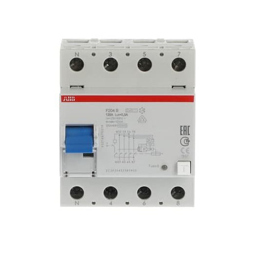 ABB Stotz S&J - Fehlerstrom-Schutzschalter FI-Schalter F204B-125/0,3L