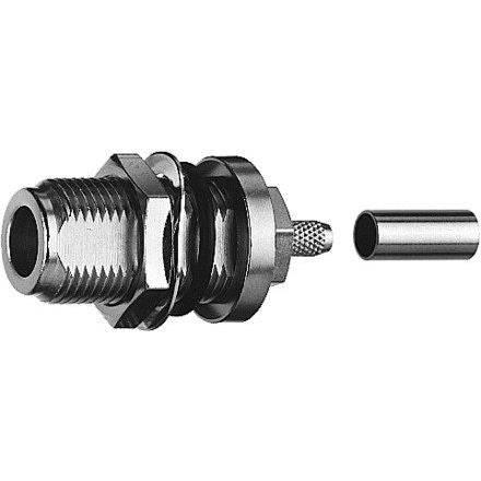 Telegärtner - Koax-Steckverbinder N-Kabeleinbaubuchse cr TA 100024092 G1(RG58C/U),RG141A/U