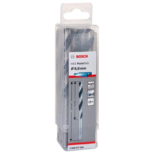 Bosch - Bohrer Metallspiralbohrer HSS 2608577256 PointTeQ DIN 338 8,8