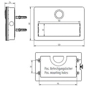 Grothe - Klingeldrücker Etagenplatte ETA 640 LED 1 WE