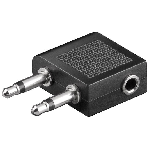 Goobay - Zubehör/Ersatzteile für Kopfhörer/Head-Set Kopfhörer-Adapter 61004 Flugzeug/Reise