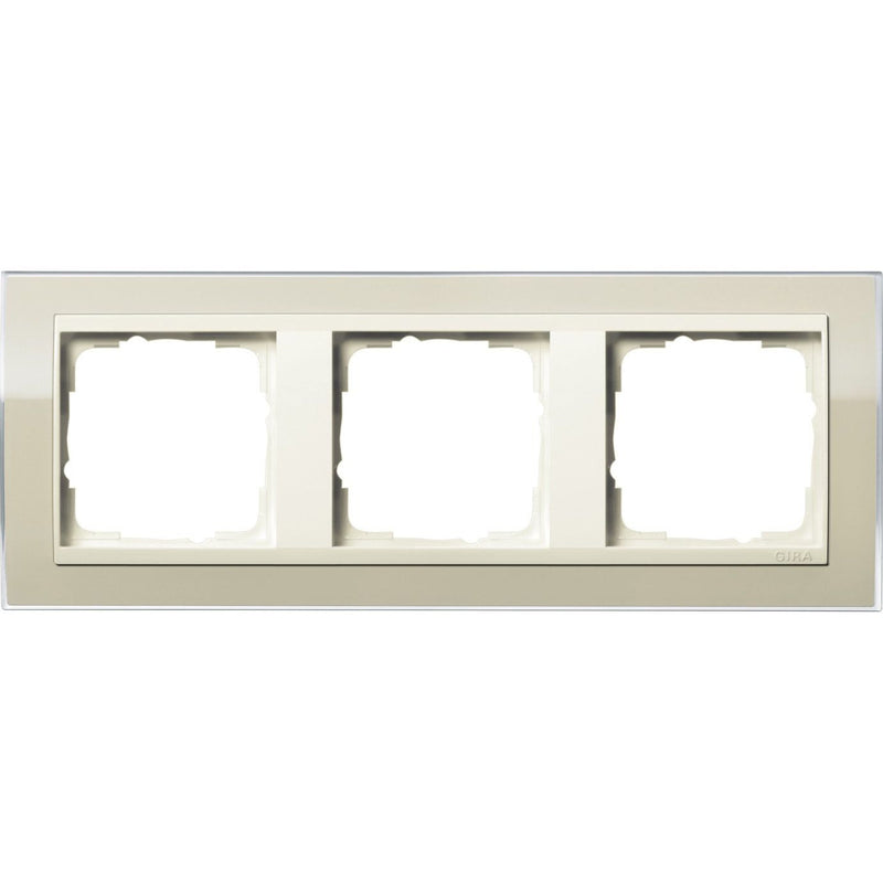 Gira - Abdeckrahmen 3fach 0213771 klar sand