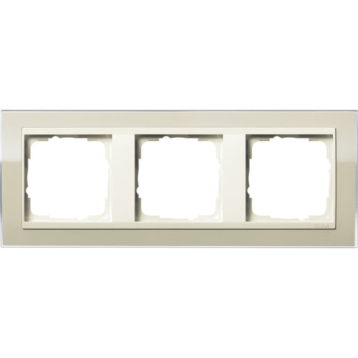Gira - Abdeckrahmen 3fach 0213771 klar sand