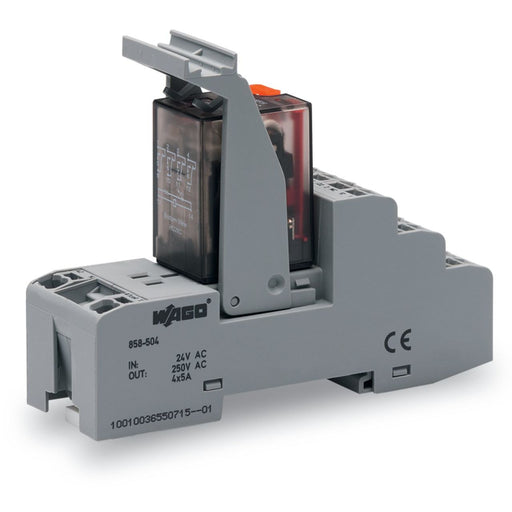 WAGO - Schaltrelais Relaismodul 858-507 AC 115 V,4 Wechsler − 5 Stück