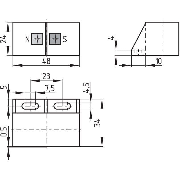 Schmersal - Magnetischer Näherungsschalter Magnetschalter BP 31