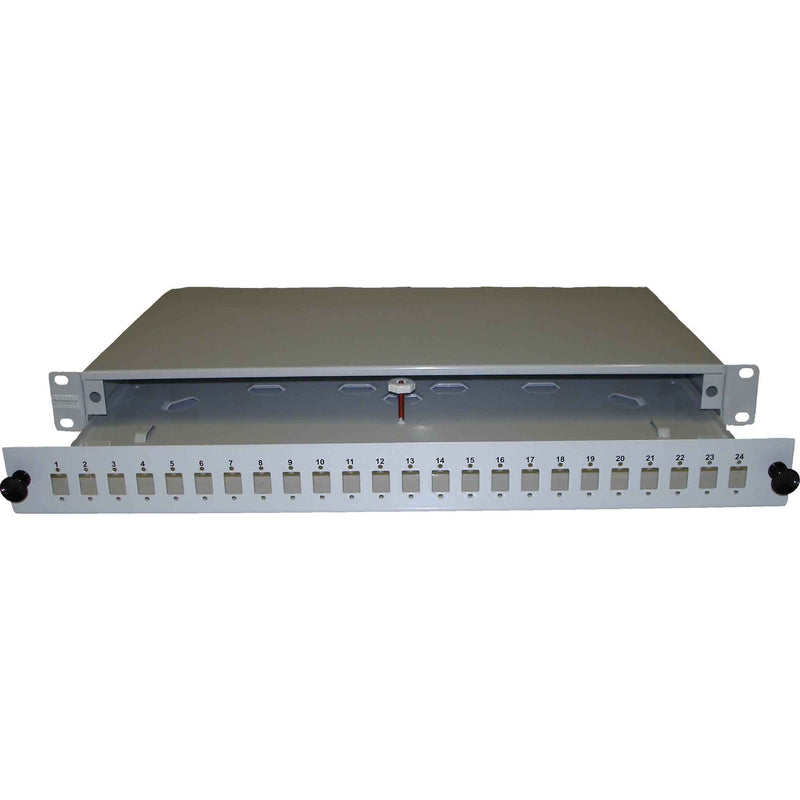 Fumo - Patchpanel LWL Gehäuse 1HE 24xSC-D GEH-A-24-SC-D ausziehbar