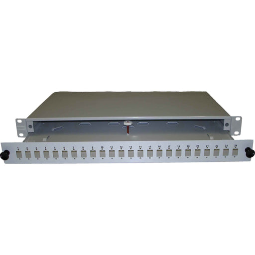 Fumo - Patchpanel LWL Gehäuse 1HE 24xSC-D GEH-A-24-SC-D ausziehbar