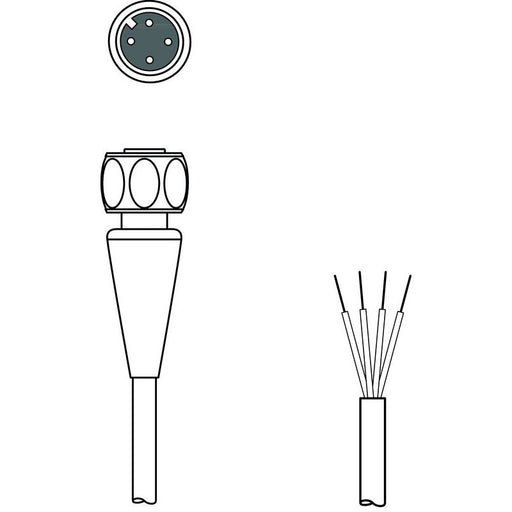 Leuze - Konfektioniertes Sensor-Aktor-Kabel Anschlussleitung KD U-M12-4A#50148351